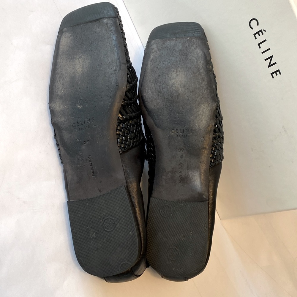 Céline Black Woven Loafers - Picture 6 of 8